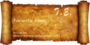 Tarsoly Emma névjegykártya